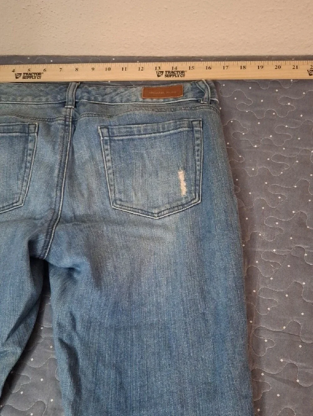 Michael Kors Cropped Skinny Blue Denim Jeans size 6